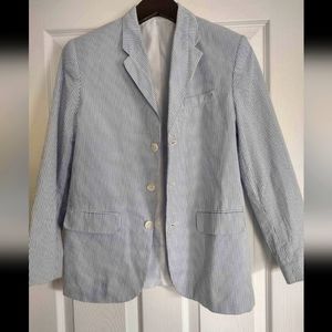 Boys 14 Seersucker Blazer